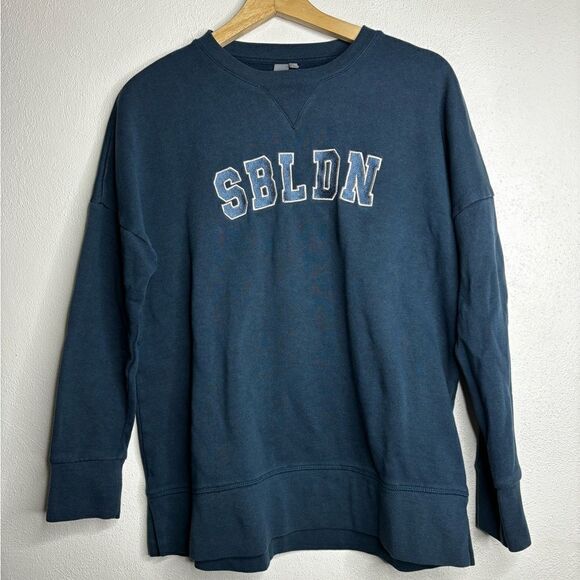 Sweaty Betty London pullover sweatshirt women’s size XS blue - Picture 1 of 8